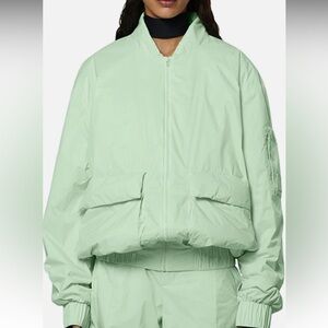 NWT! RAINS Unisex Fuse Bomber Pastel Waterproof Jacket Size Small